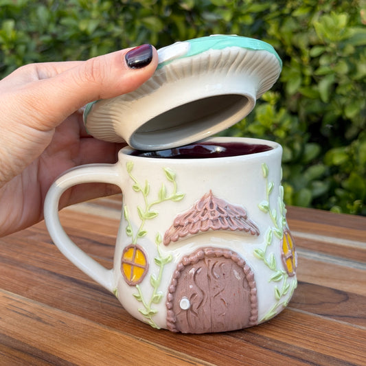 Mushroom Lid Mug - Green
