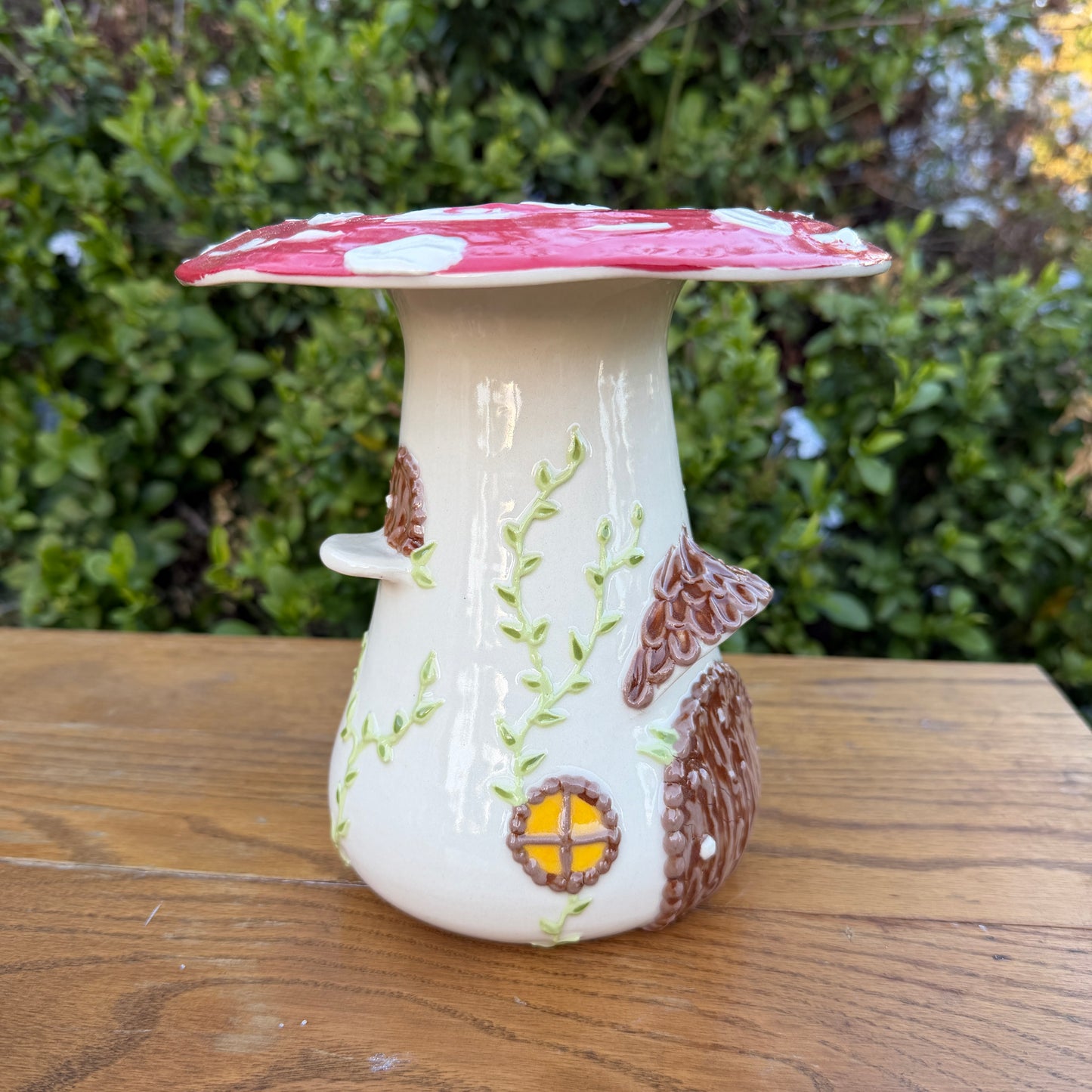 Mushroom House Vase