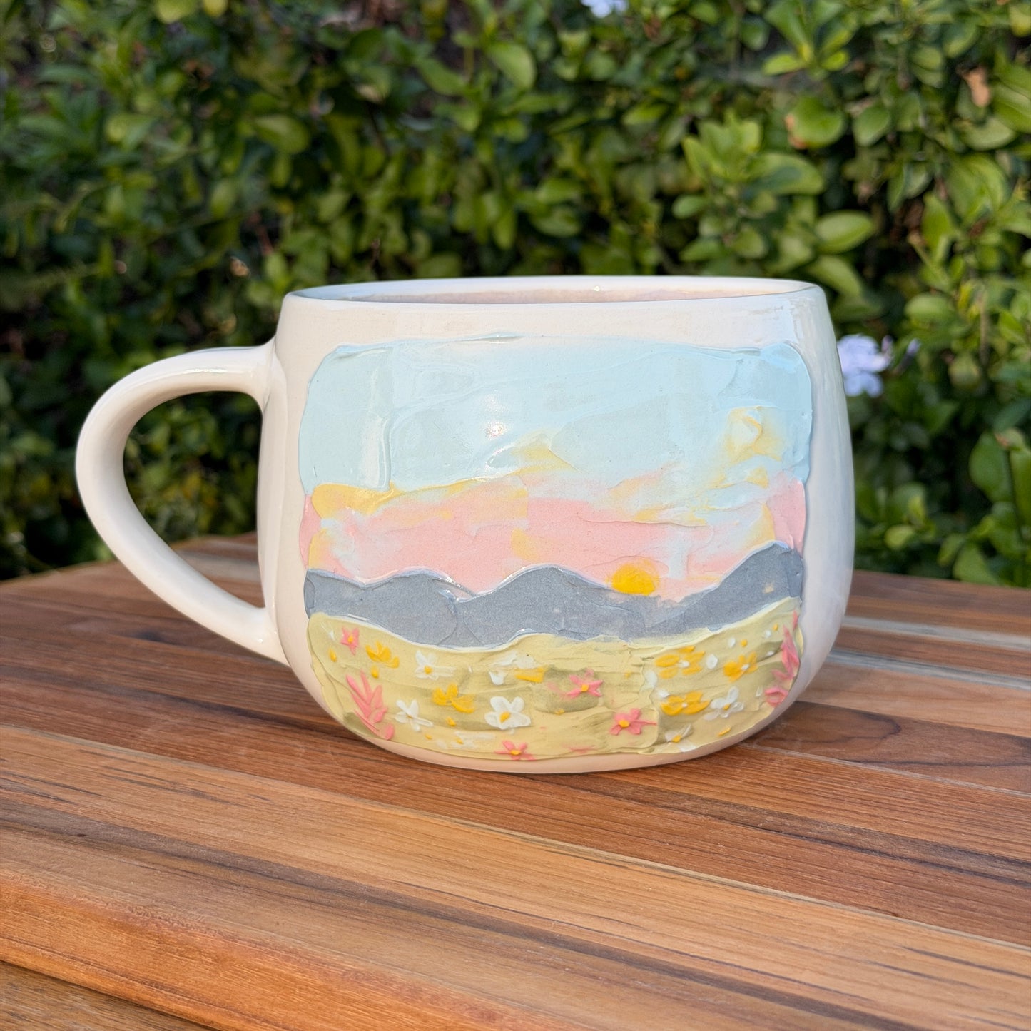 Impressionist Soup Mugs - Sunset