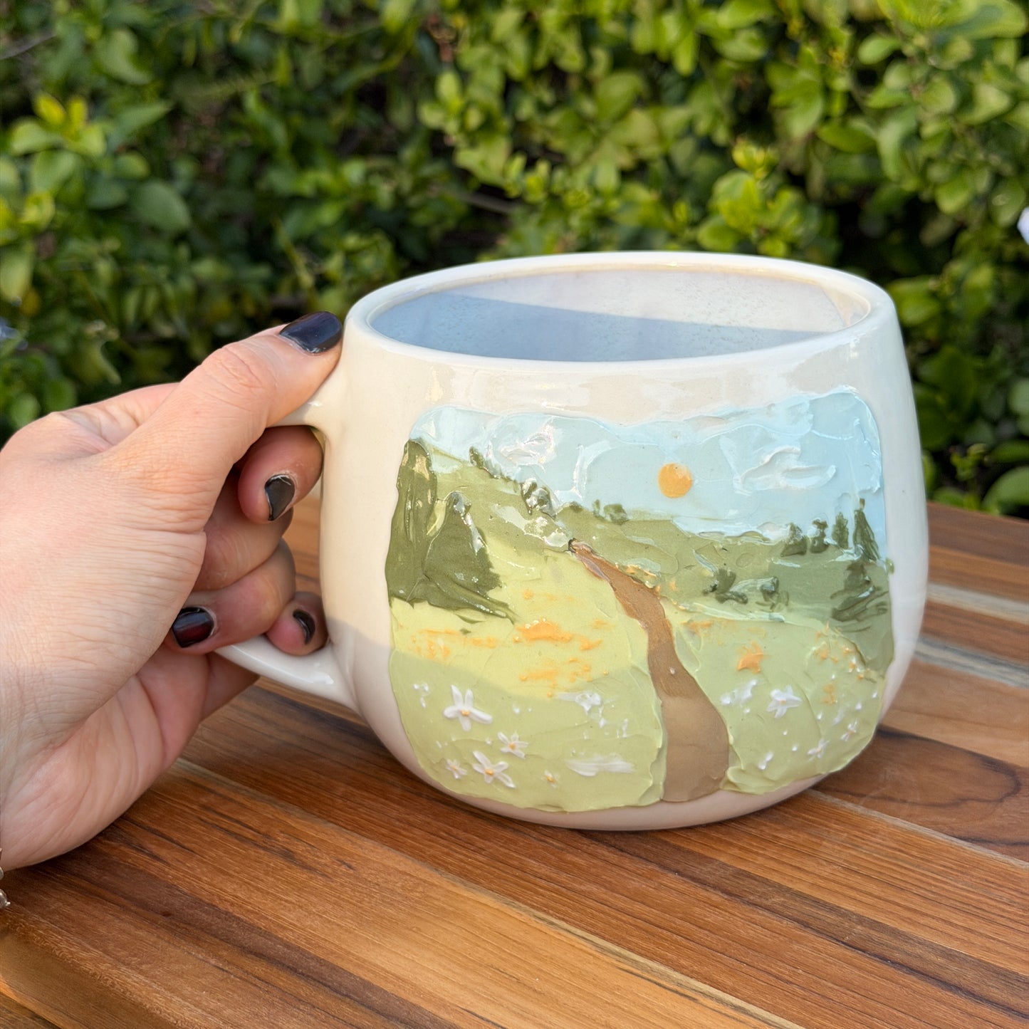 Impressionist Soup Mugs - Afternoon Hike