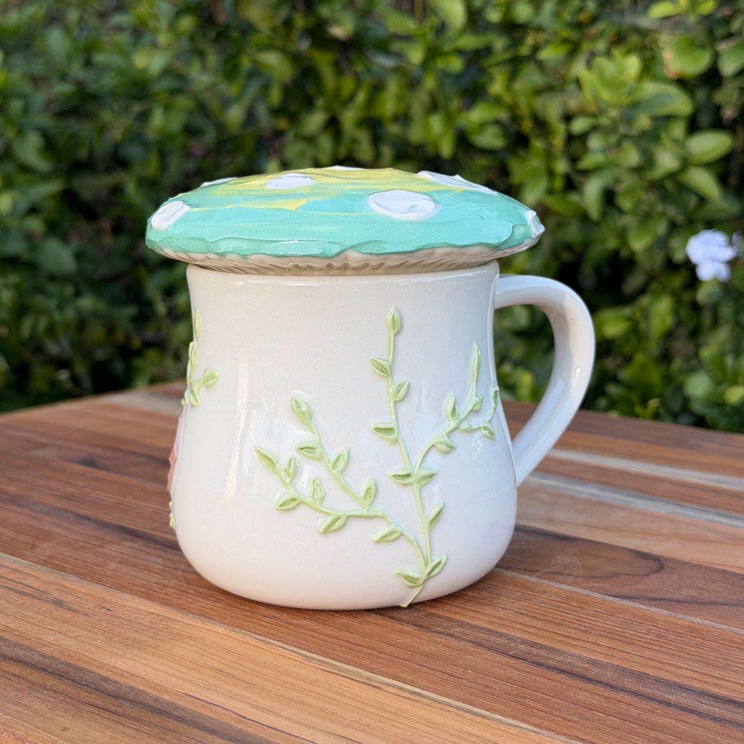 Mushroom Lid Mug - Green