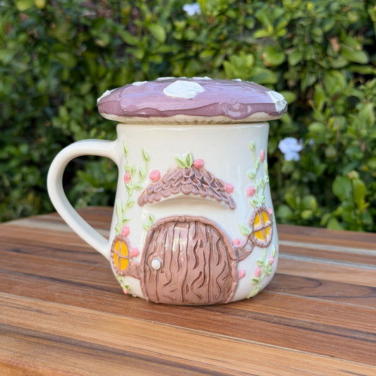 Mushroom Lid Mug - Purple