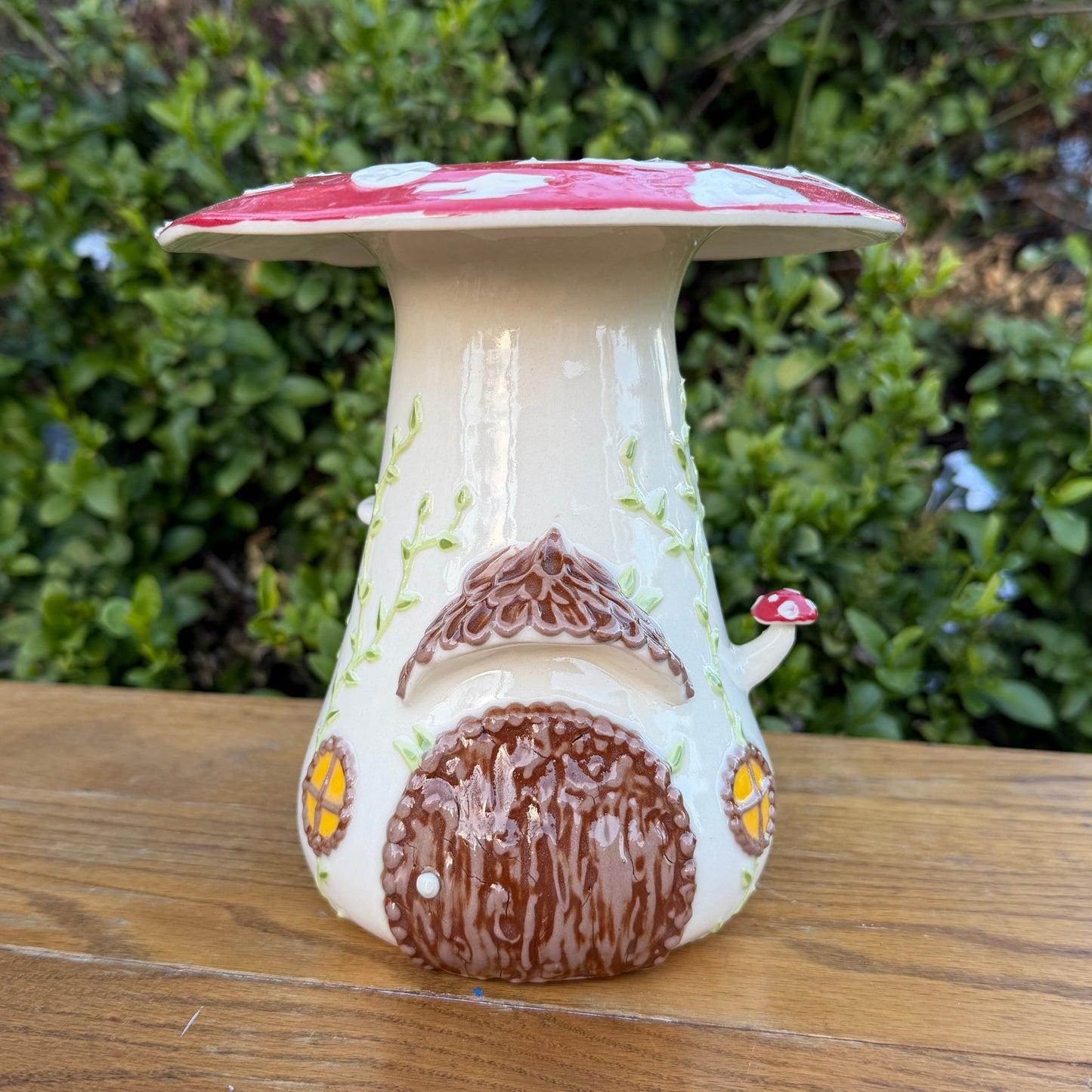 Mushroom House Vase