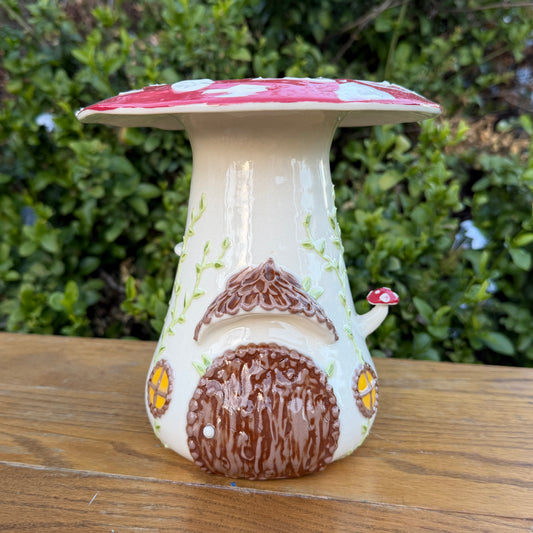 Mushroom House Vase