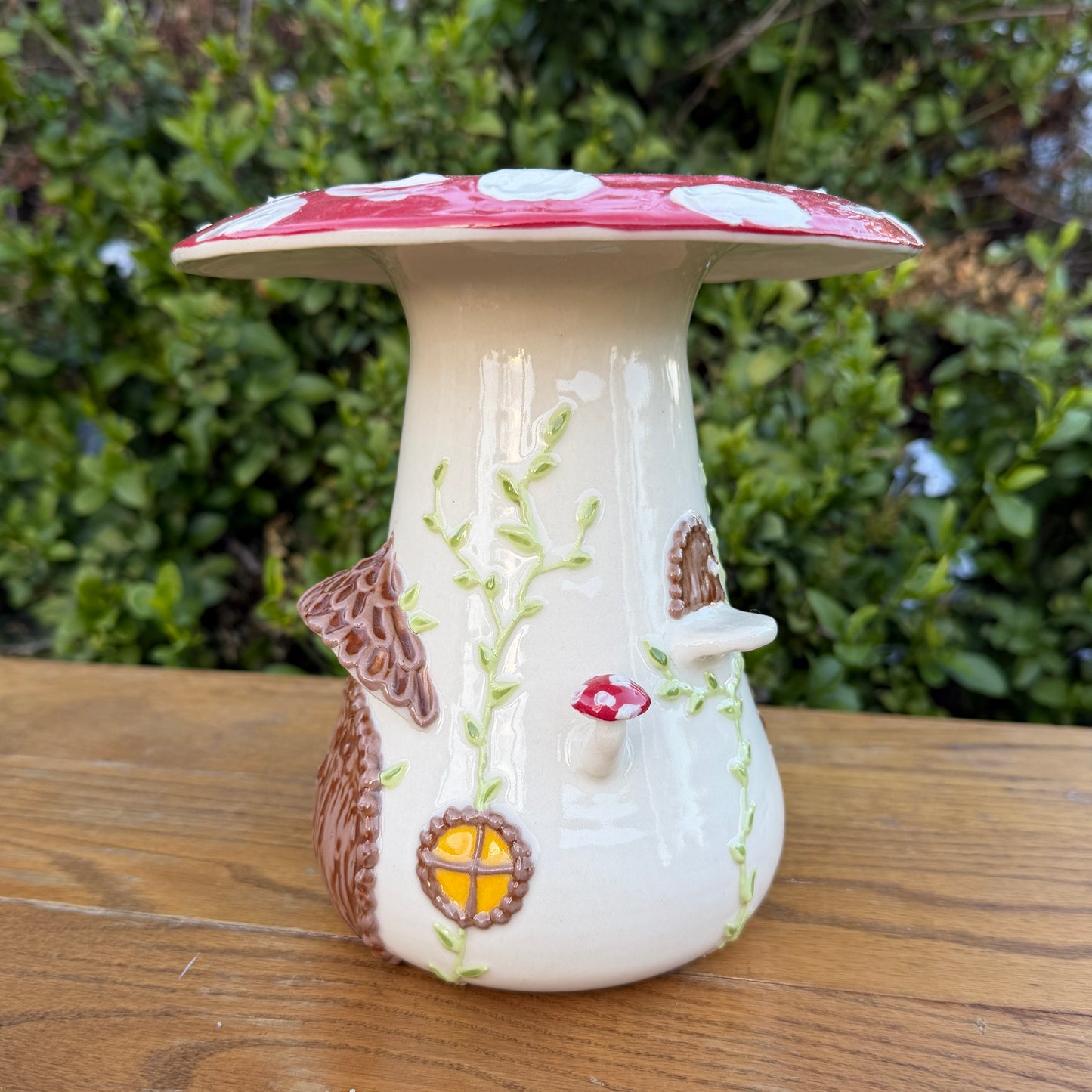 Mushroom House Vase