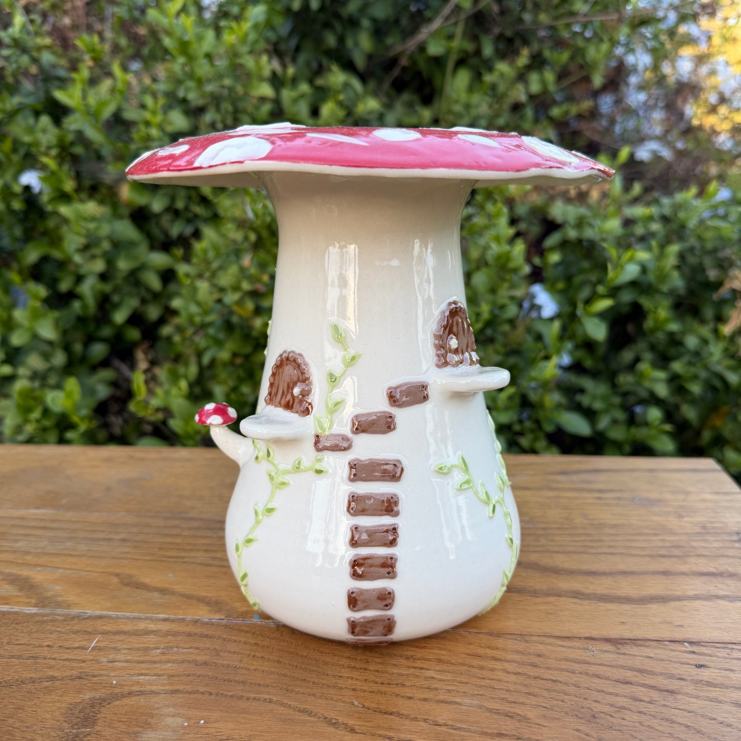Mushroom House Vase
